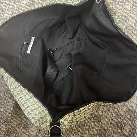 Lulu Dharma Traveler Weekender Tote Bag, Teal/Beige NWT Still in pkg - Picture 11 of 14